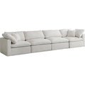 Cream Velvet Modular Sofa J692663