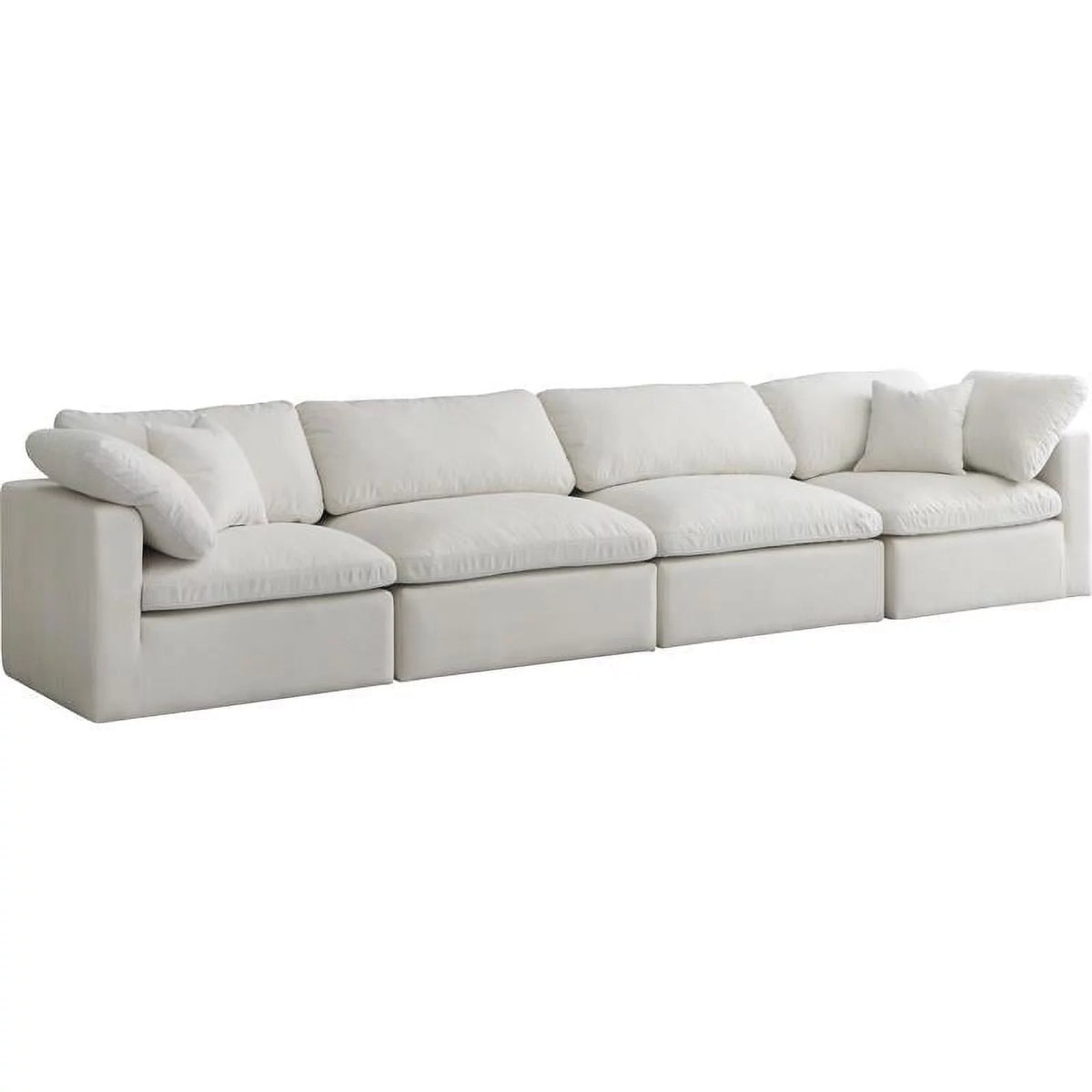 Cream Velvet Modular Sofa J692663