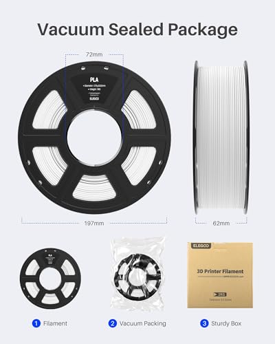PLA Filament 1.75mm 4KG 4pcs 1kg Spool I537