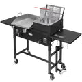 58,000 BTU Propane Double Burner Stove Griddle & Deep Fryer M538