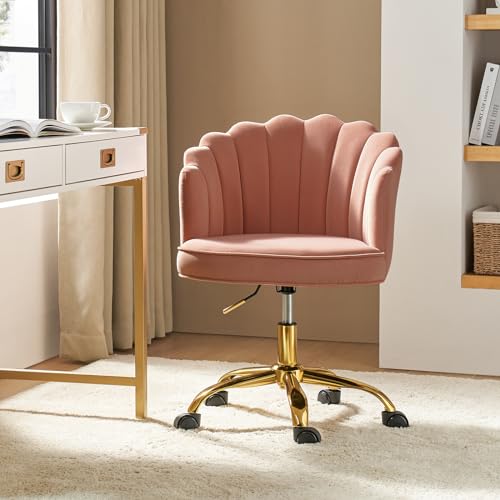 Teal Velvet Upholstered Desk Chair W3519