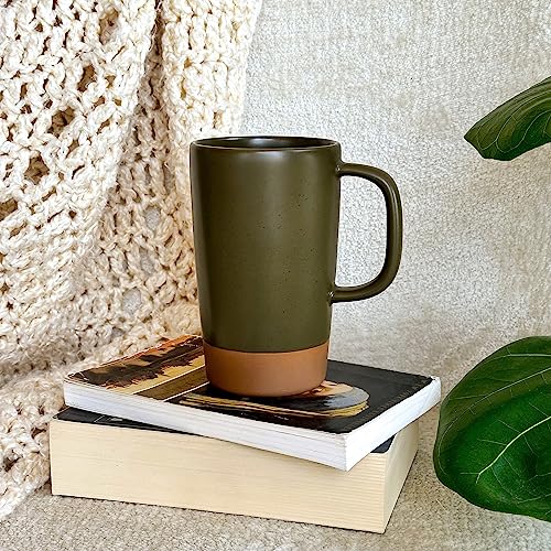 18 oz Ceramic Tea Mug with Infuser and Lid T2925