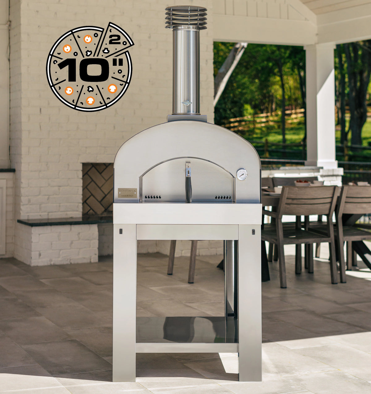 Wood Fired Outdoor Portable Pizza Oven Q169388
