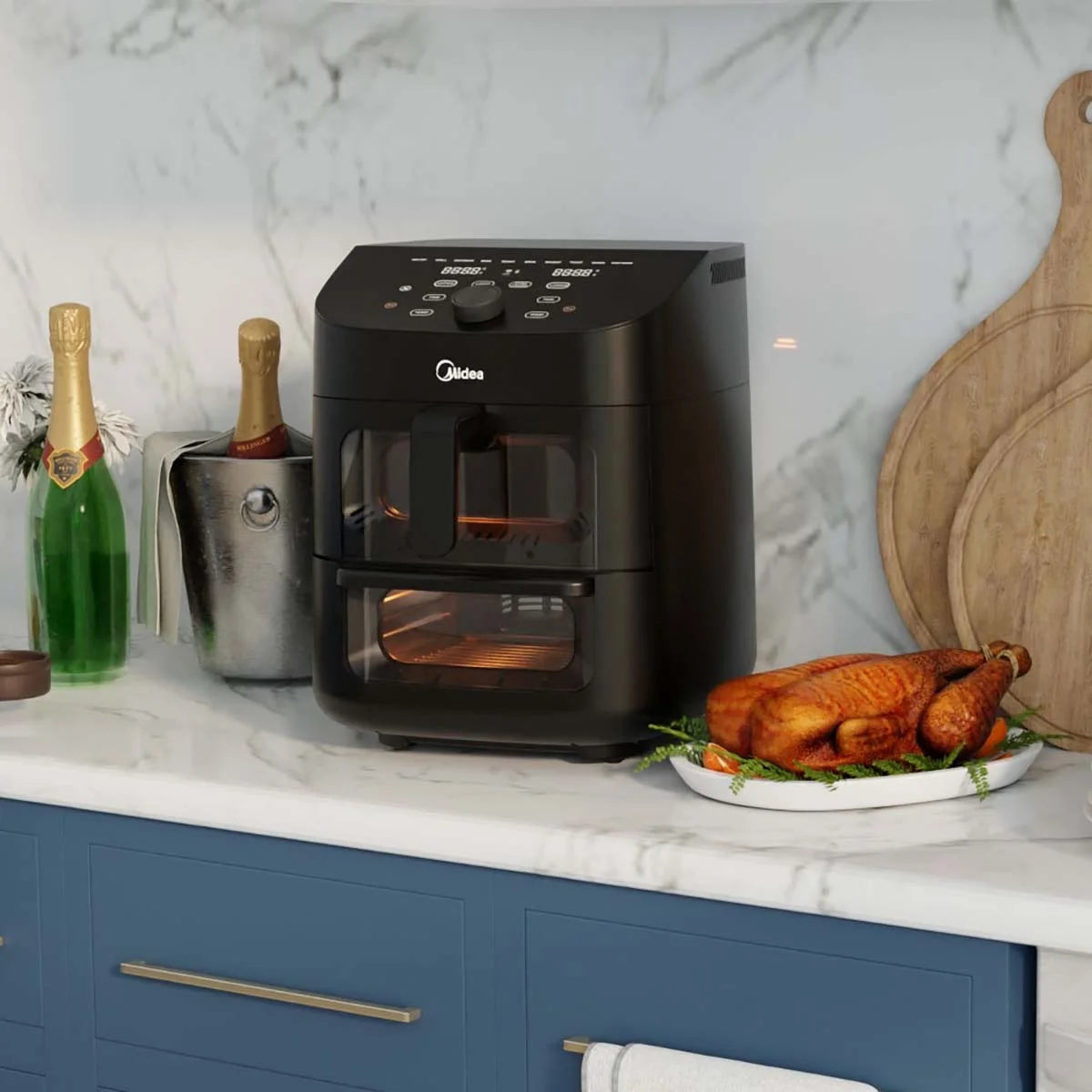 11 Quart 8-in-1 Two-Zone Air Fryer Oven W456