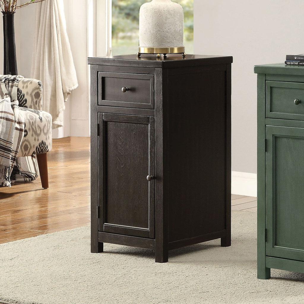 18-inch Solid Wood 1-Drawer Side Table D982686