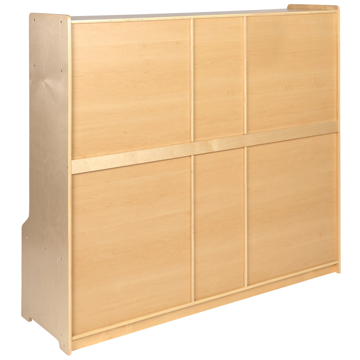 Wooden 5 Section Coat Locker with Bench and Cubbies W3654