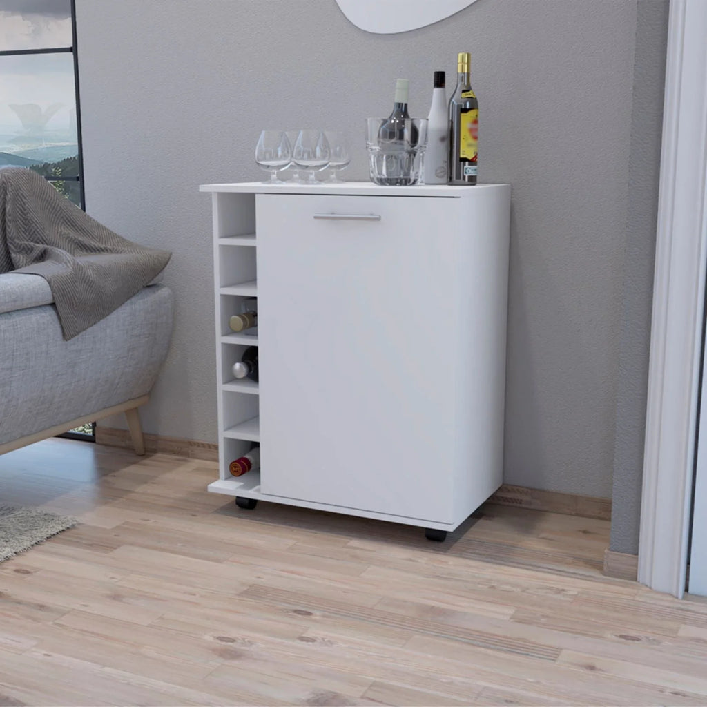 White Bar Cart X97435