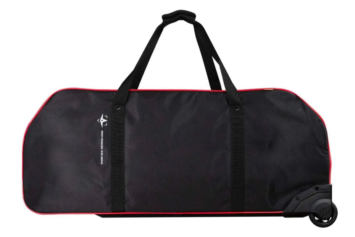 Black/White Rolling Baseball Catchers Equipment Duffle Bag U280