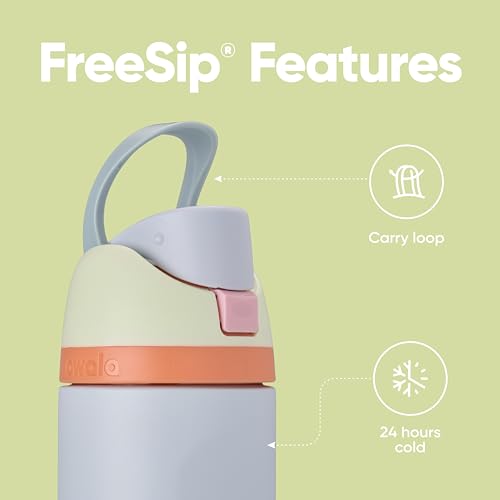 Kids Insulated Stainless Steel Water Bottle with Straw, 16 oz Y613079