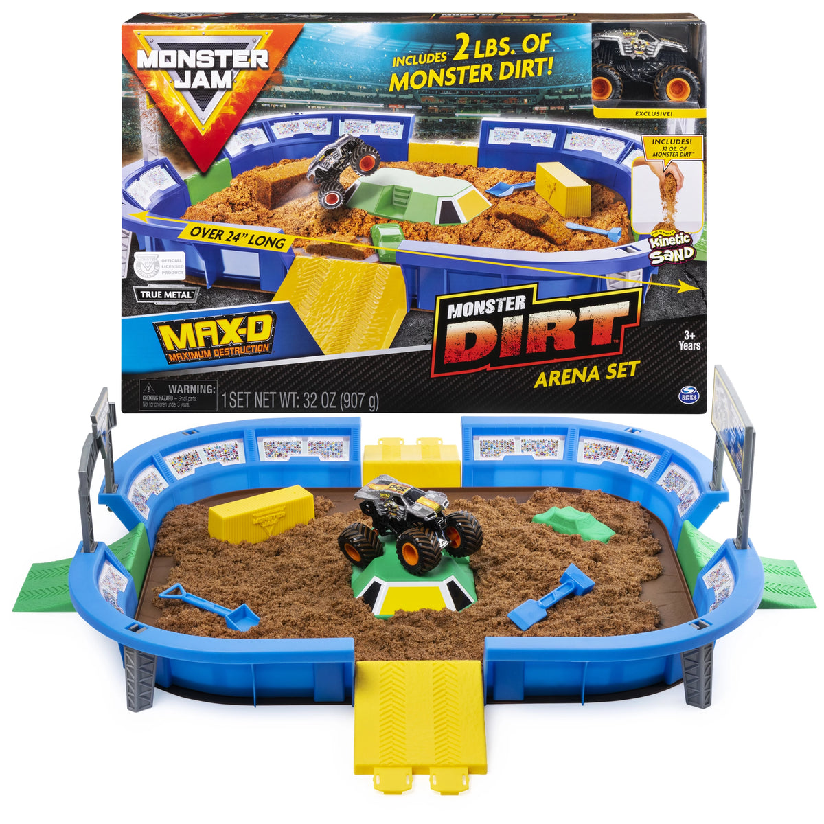 24-Inch Playset with 2lbs of Monster Dirt and 1:64 Scale Die-Cast Truck D46669