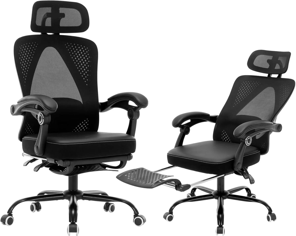 Black Ergonomic High Back Office Chair with Lumbar Support D105373