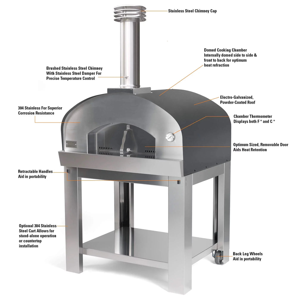 Wood Fired Outdoor Portable Pizza Oven Q169388
