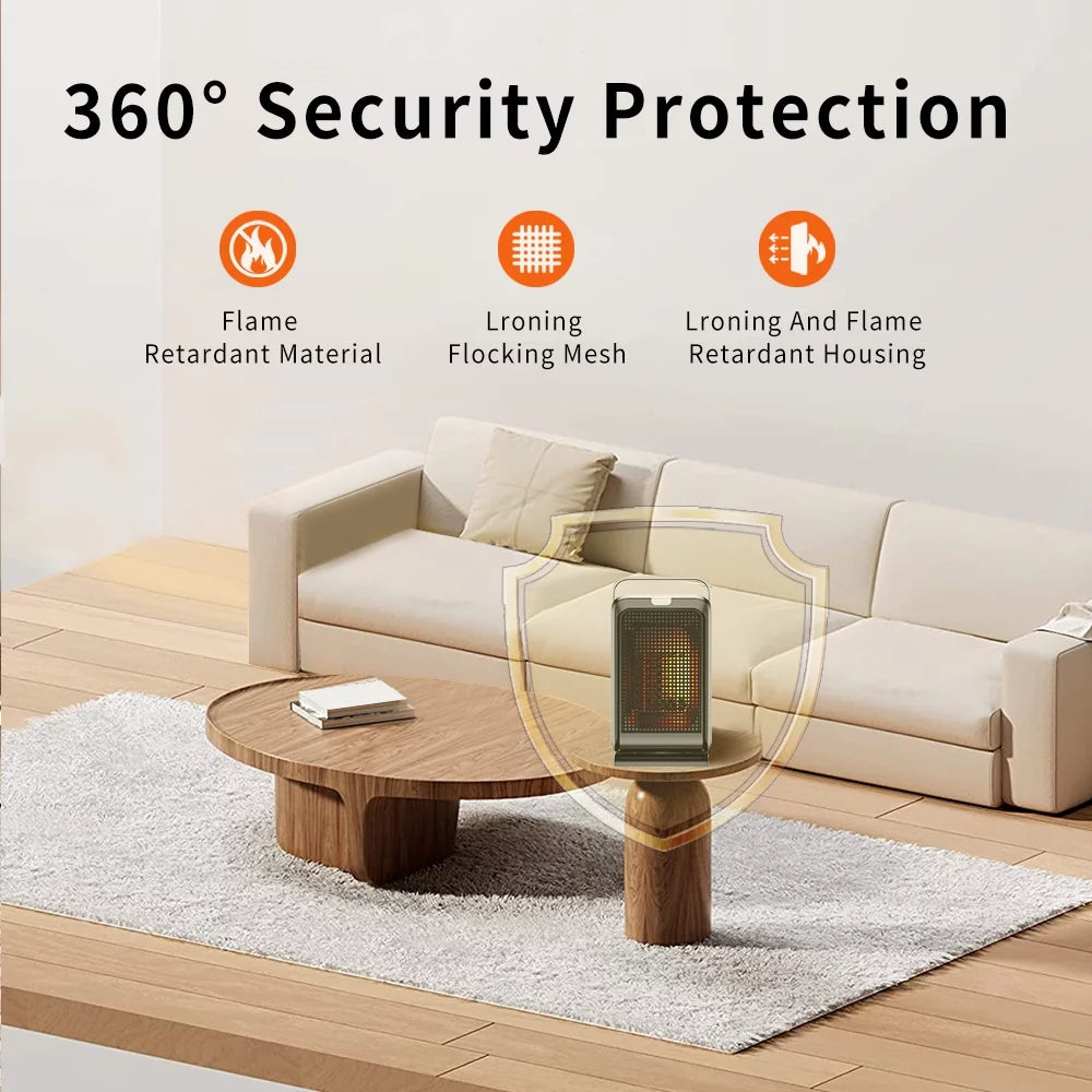 Oscillating Space Heater with Timer Remote Control L102405