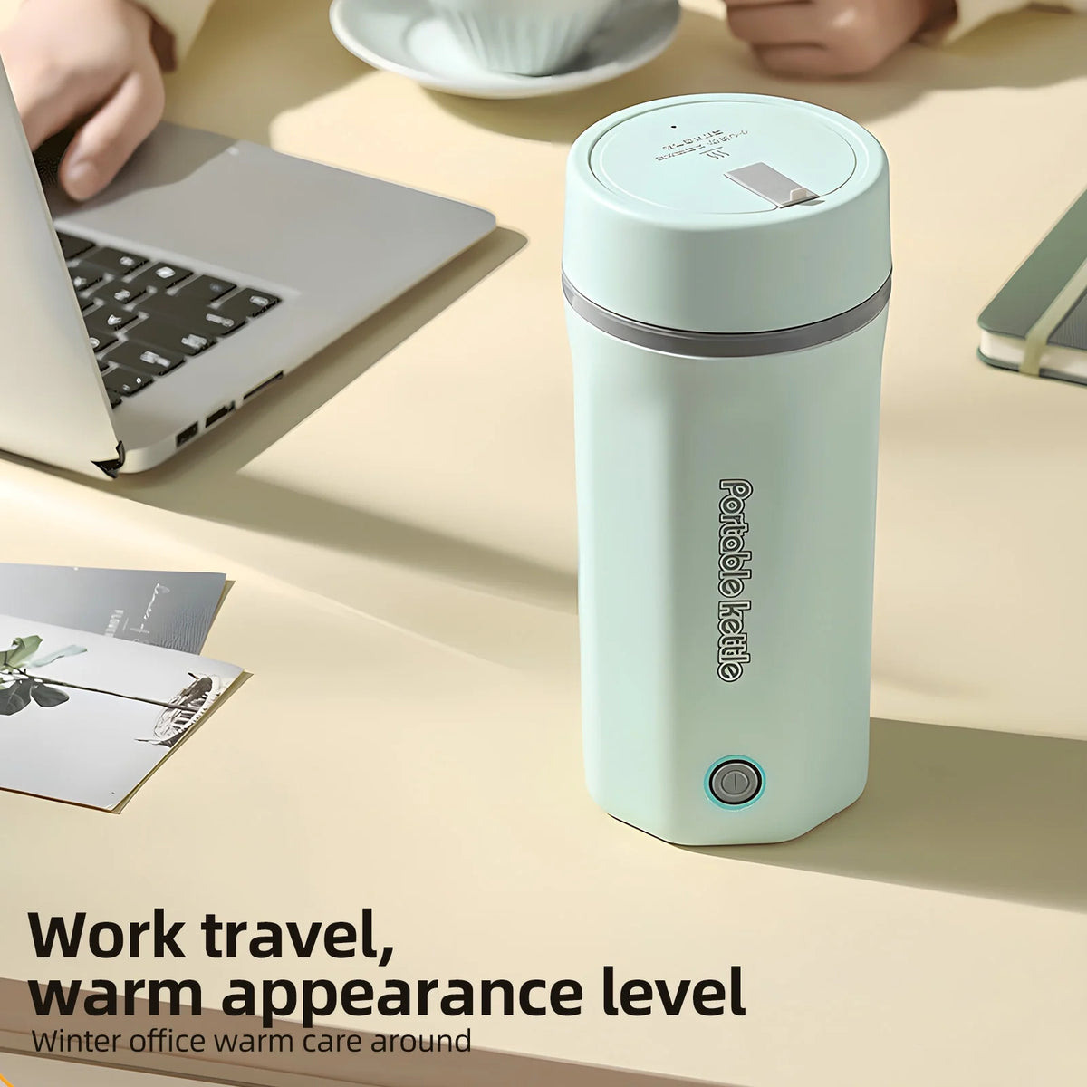 Portable Electric Kettle 500ml Stainless Steel F990