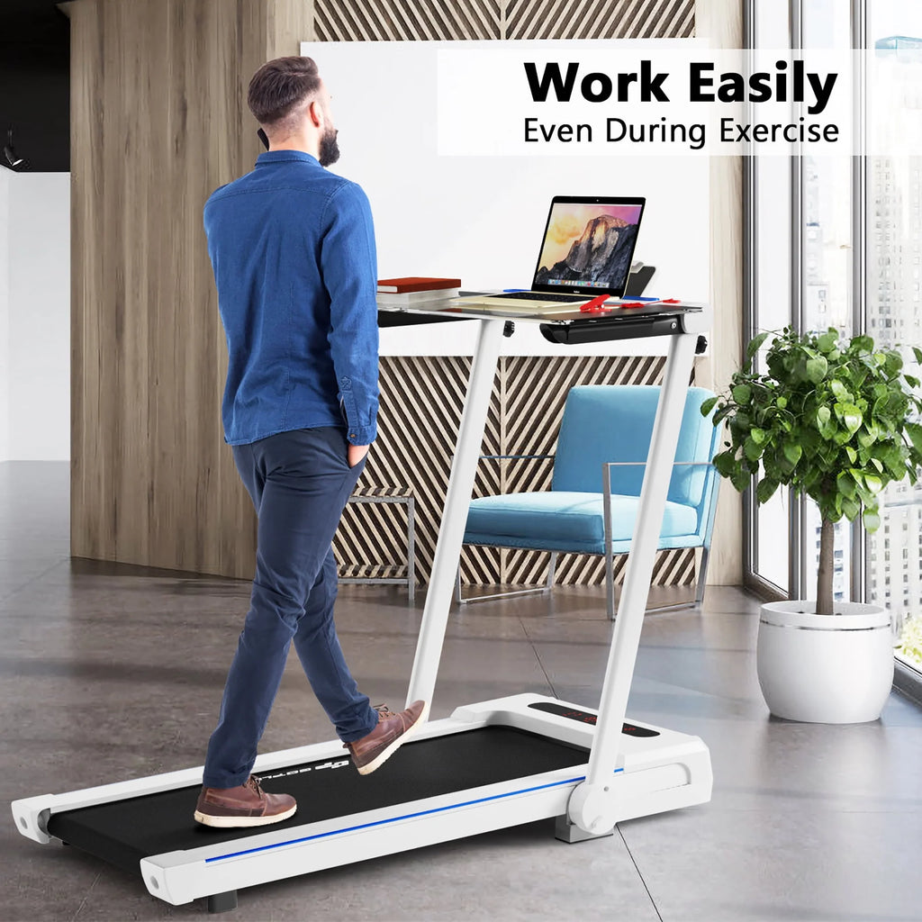 2.25HP 3-in-1 Folding Treadmill White S669159