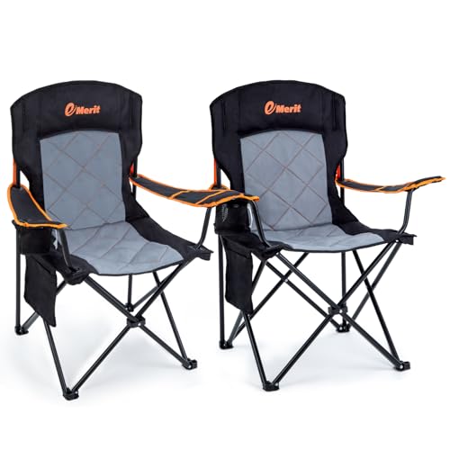 Oversized Padded Camping Chair with Arms M98201