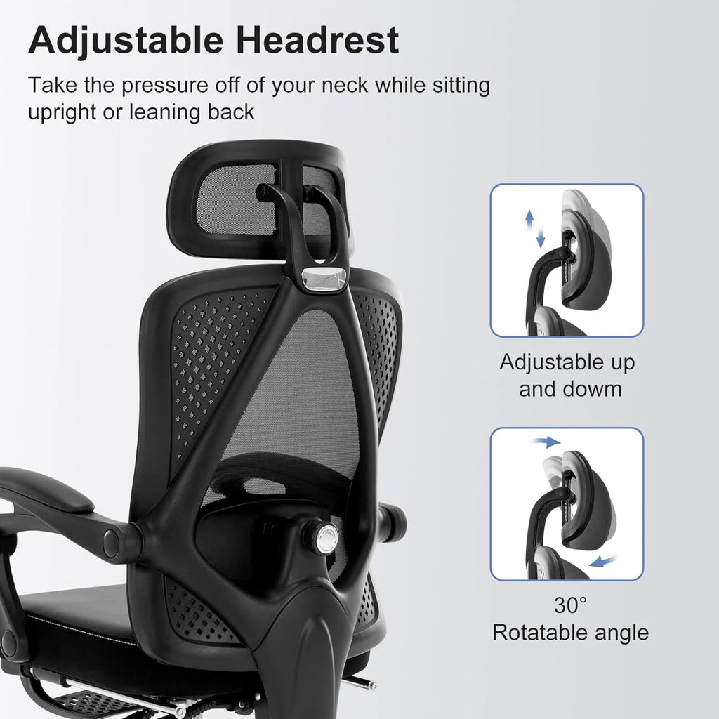 Black Ergonomic High Back Office Chair with Lumbar Support D105373
