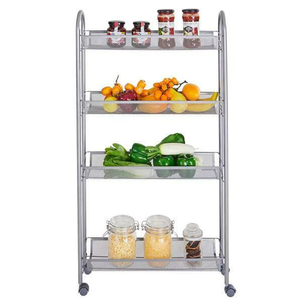 4 Tier Slim Rolling Storage Cart B771017