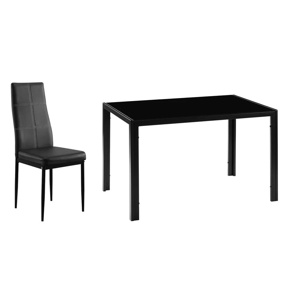5 Piece Glass Dining Table Set K8687