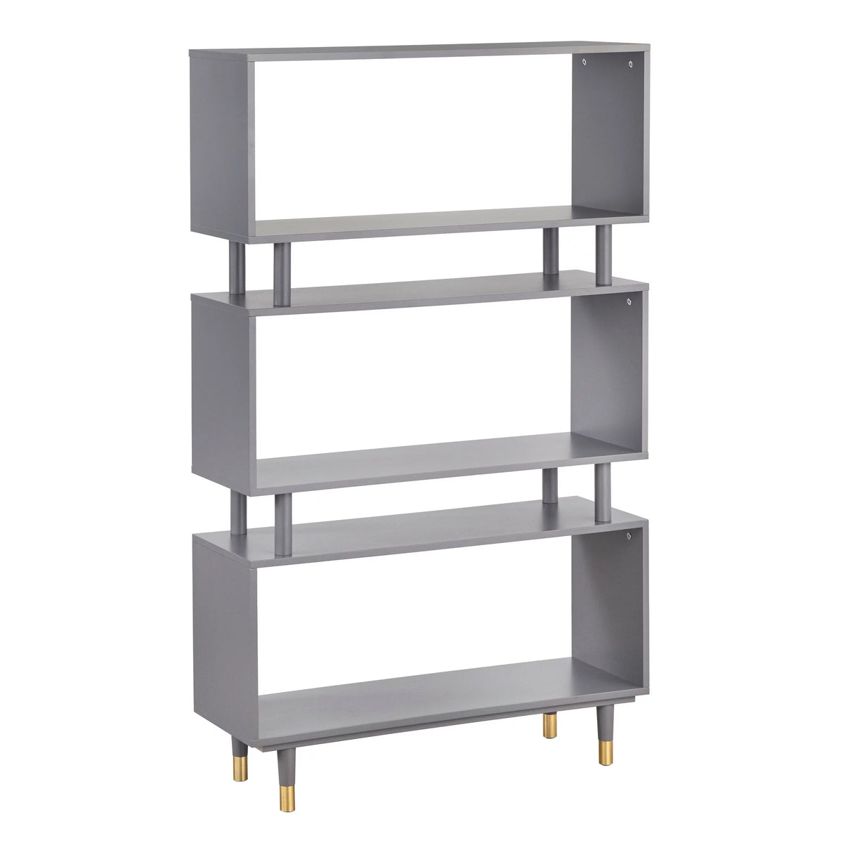 Mid-Century Modern 3-tier Bookshelf Antique Blue C16907
