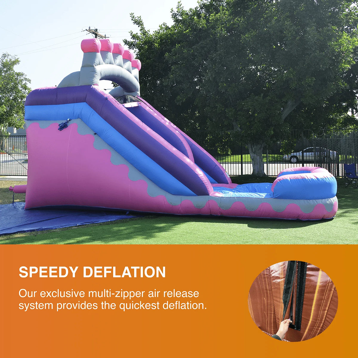 Commercial Grade Water Slide with Splash Pool V522747