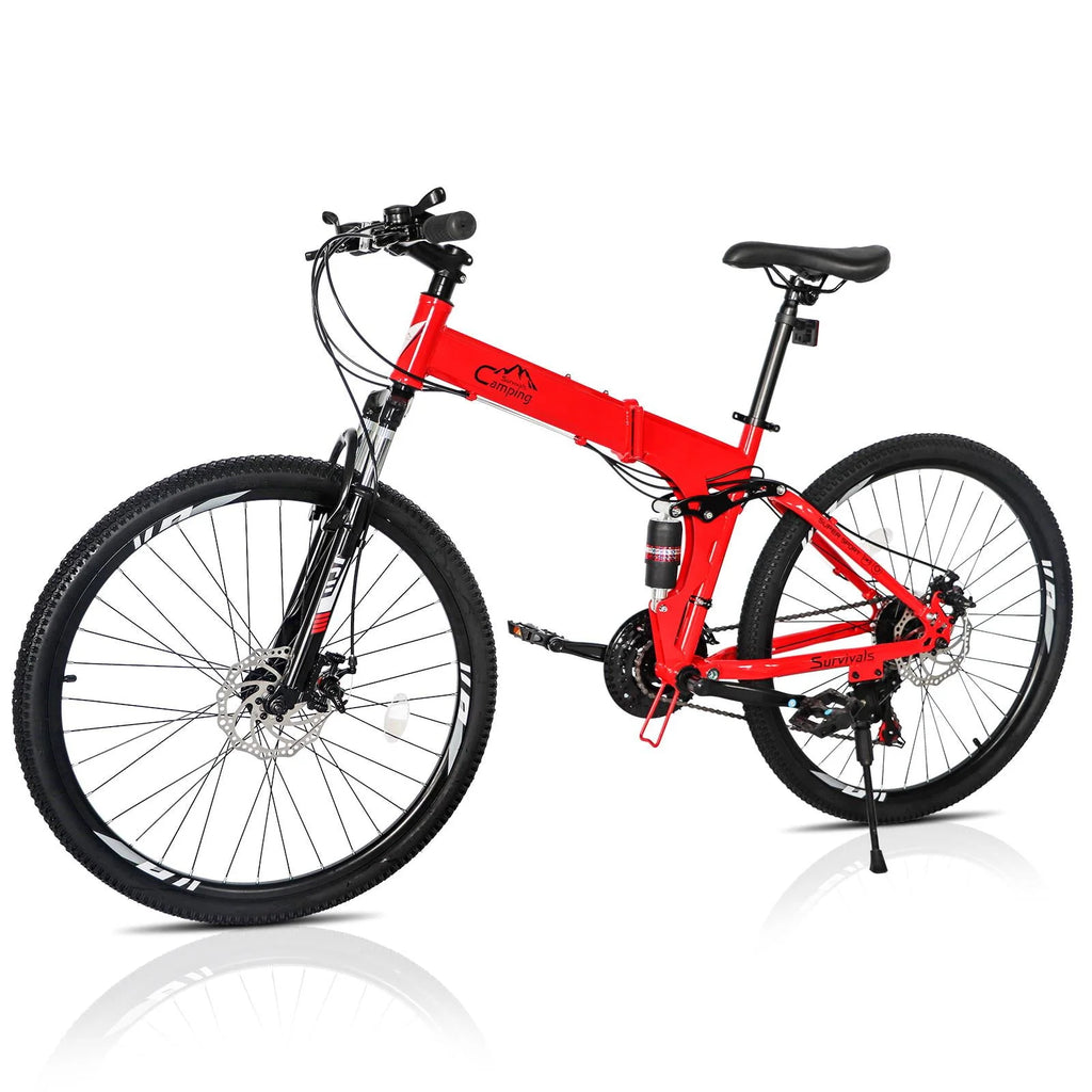 Folding 21 Speed 26 Wheel Steel Frame Mountain Bike M52642