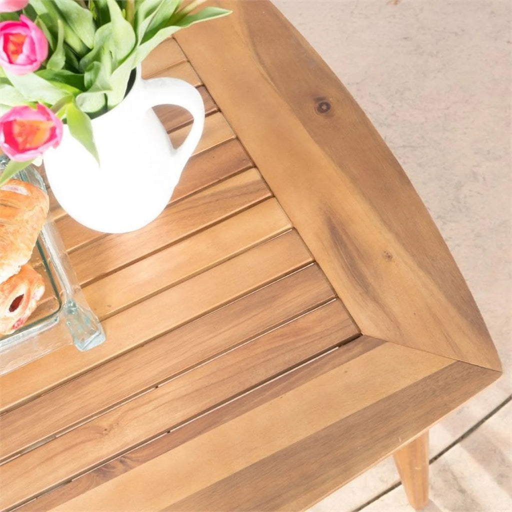 71" Wooden Patio Dining Table V808503
