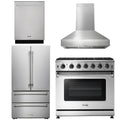 36 Gas Range, Range Hood, Refrigerator, Dishwasher N530