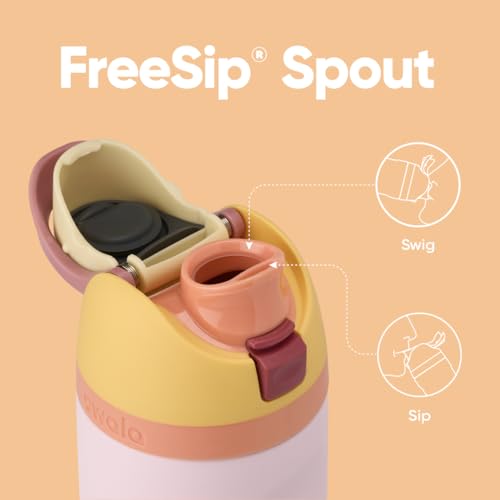 Kids Insulated Stainless Steel Water Bottle with Straw, 16 oz Y613079