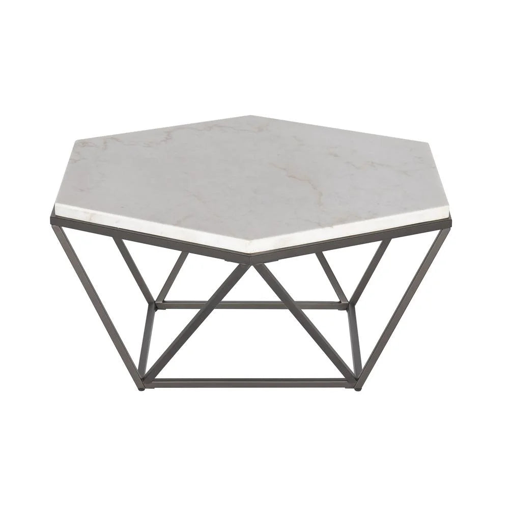 White Marble Top Cocktail Table G1511