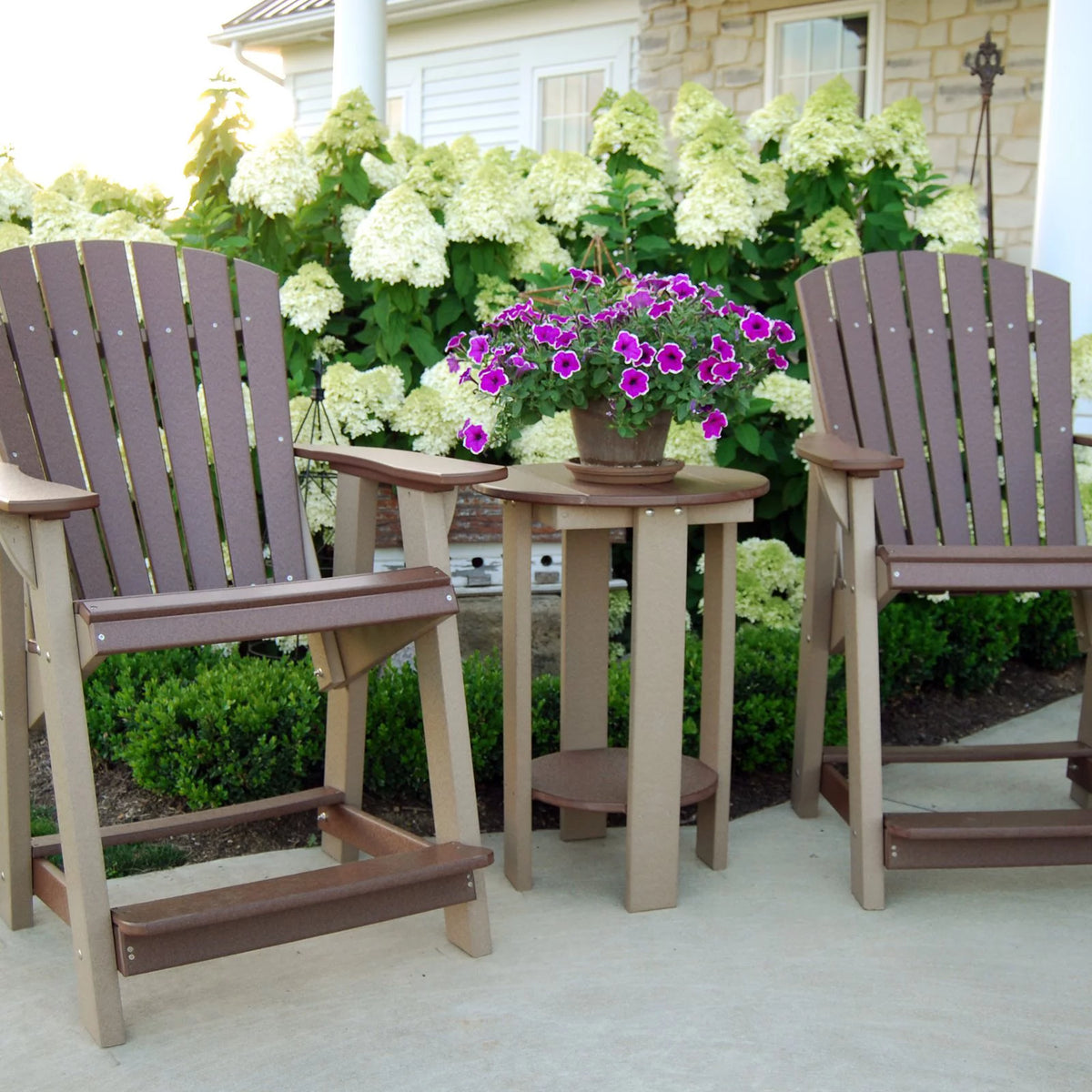 Recycled Plastic Round Balcony Table U360070
