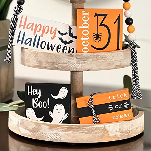7 Pcs Halloween Themed Tiered Tray Decor Set C677738