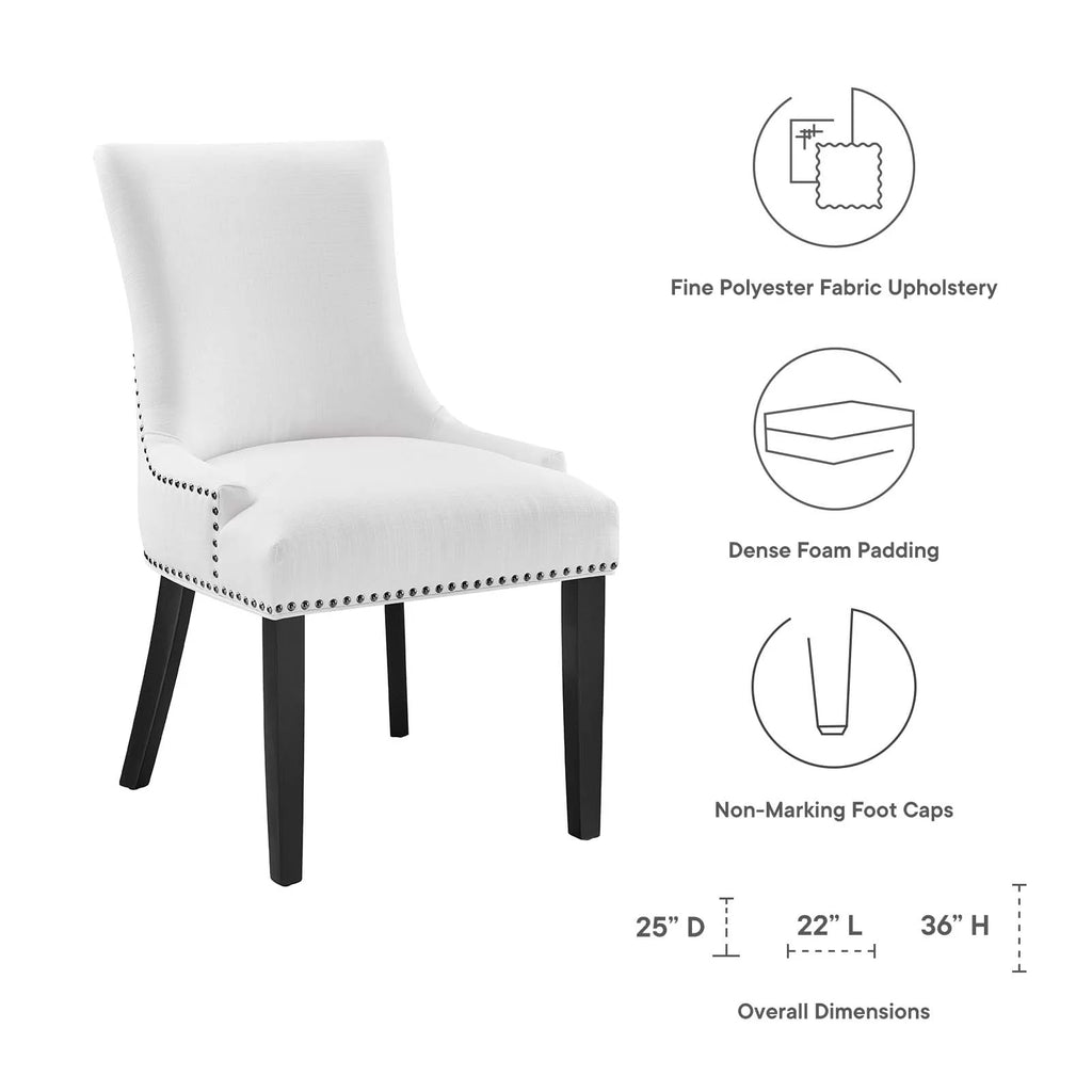 White Fabric Dining Chair Z252955