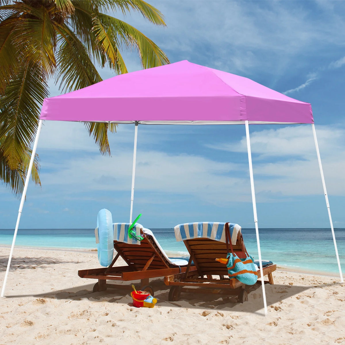 10'x10' Pop Up Canopy Tent with Carrying Bag E16418