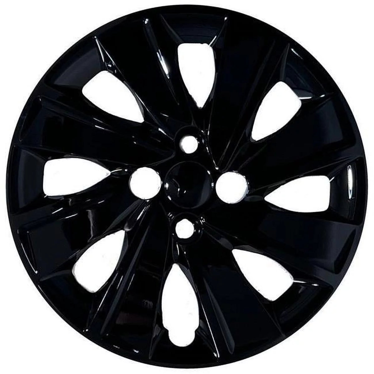Black Set of 4 Bolt On Hubcaps G720