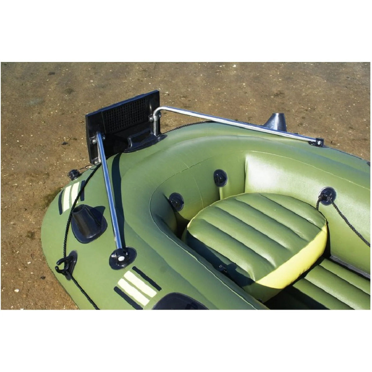 Black and Green 6 Person Inflatable Fishing Boat E5079