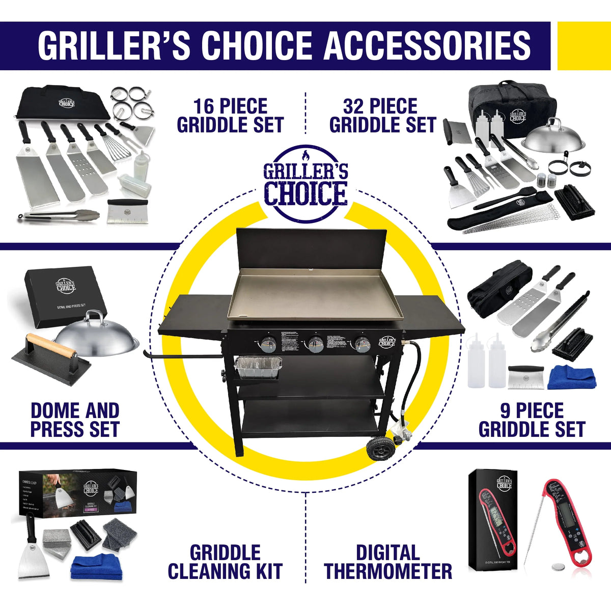 Outdoor Propane Flat Top Griddle Grill with Hood W3687