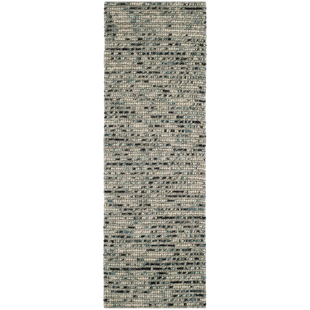 Grey Multi Braided Striped Area Rug 4' x 6' G5290