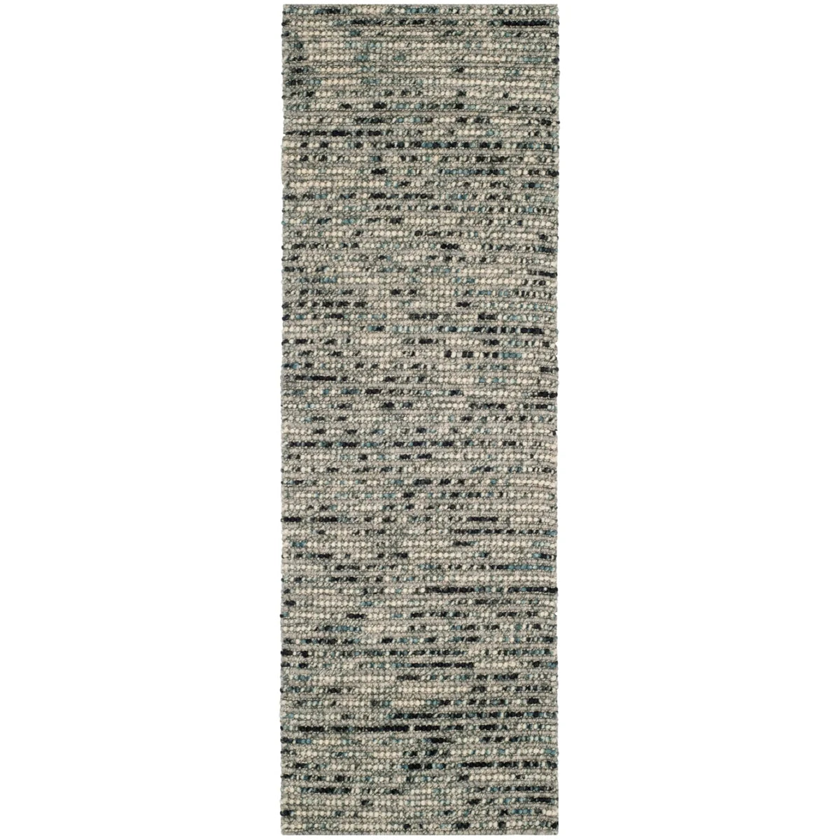 Grey Multi Braided Striped Area Rug 4' x 6' G5290