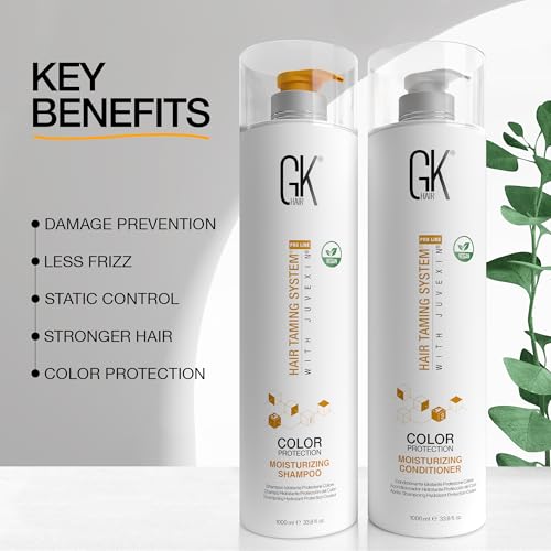 Moisturizing Shampoo and Conditioner Set Sulfate Paraben Dye Free 10.1 Fl Oz x 2 G68230