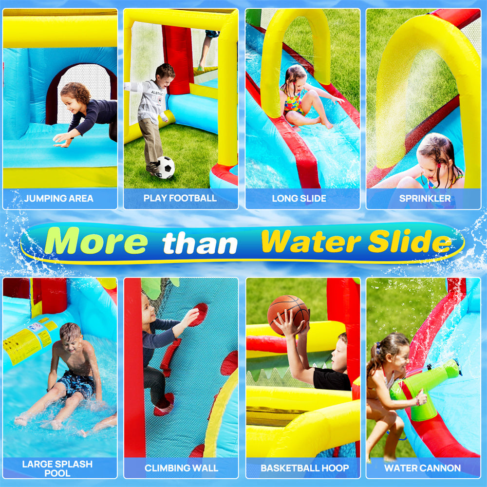 Inflatable Water Slide 7 in 1 Bounce House with Blower F750197