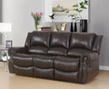 Brown Reclining Sofa X49135