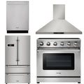 36 in. Electric Range, Range Hood, Refrigerator, Dishwasher O90386