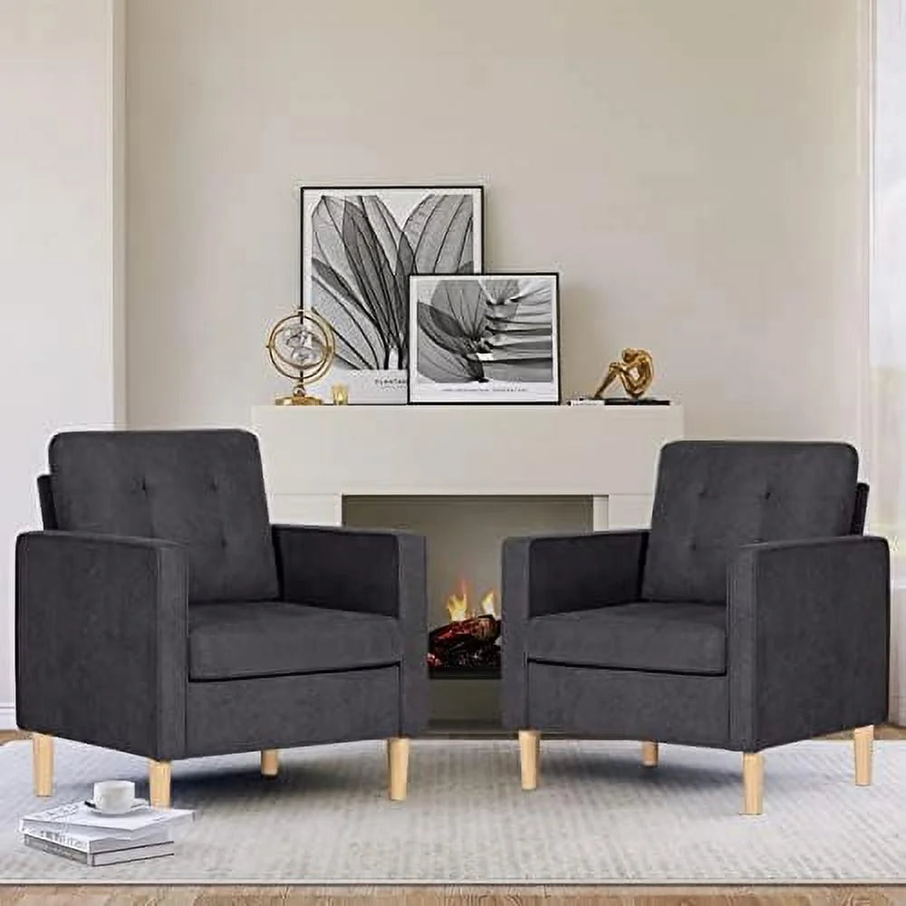 54.5" Upholstered Loveseat Sofa with Metal Legs S183723