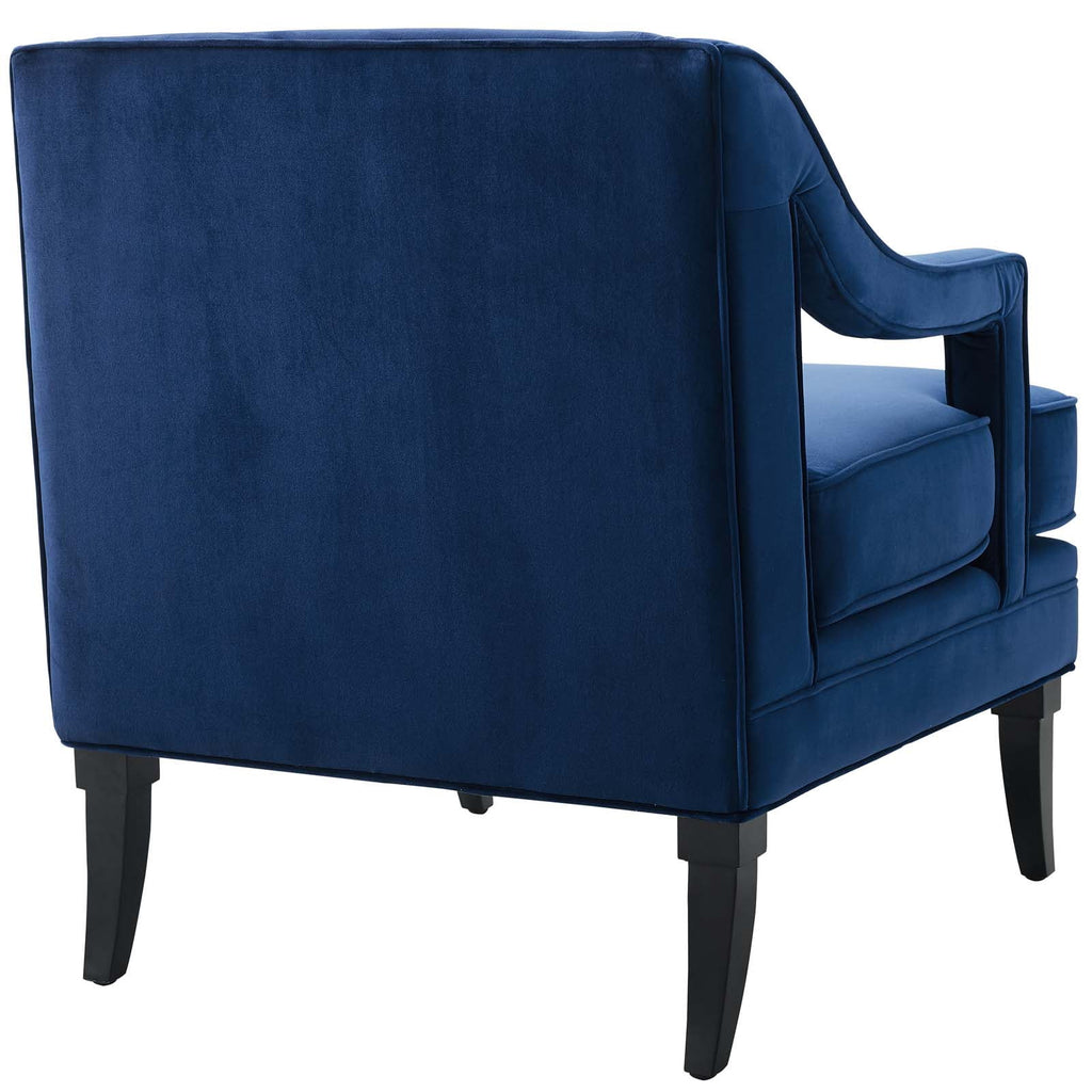 Navy Performance Velvet Set of 2 Living Room Set C82228