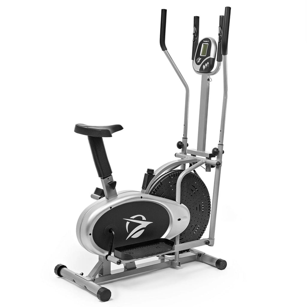 Black 2 in 1 Elliptical Stationary Bike T16107