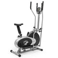 Black 2 in 1 Elliptical Stationary Bike T16107