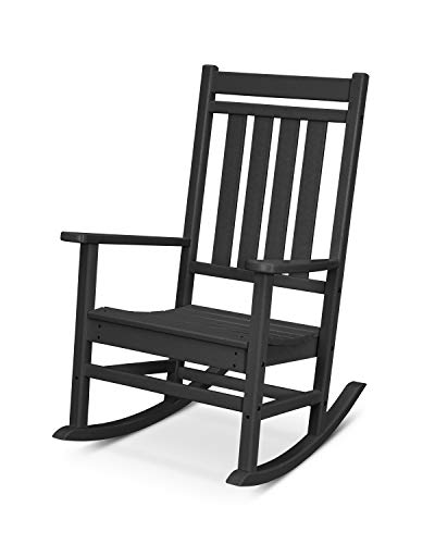 Black All-Weather Rocking Chair K90463