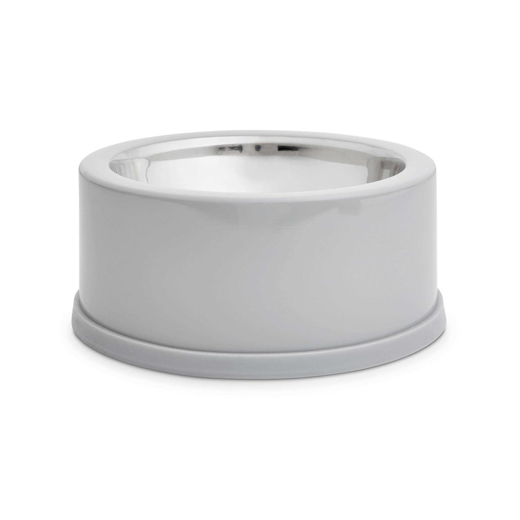 Stainless-Steel Grey Dog Bowl X496