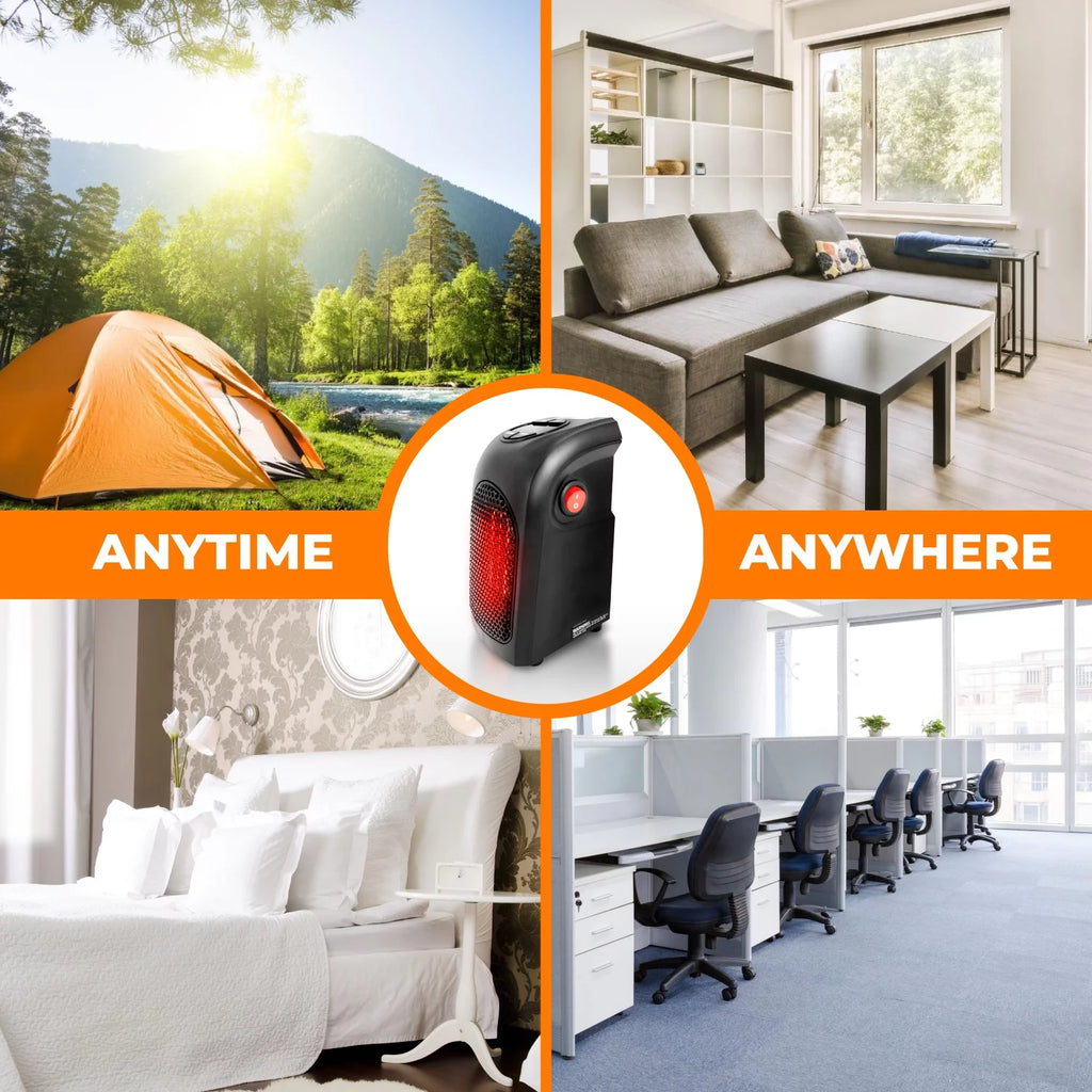 400W Programmable Plugin Heater with Remote, Black C82706